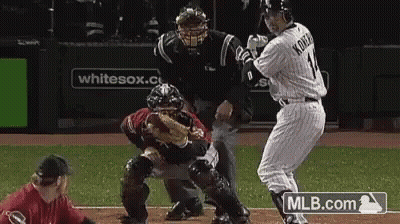 Baseball Player Number 11 Swinging At Pitch GIF