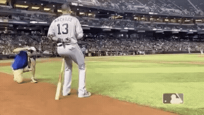 Baseball Player Number 13 On Field GIF