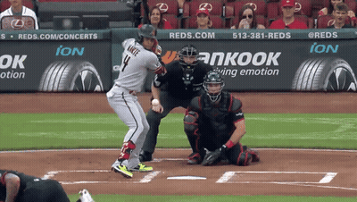 Baseball Player Number 14 GIF