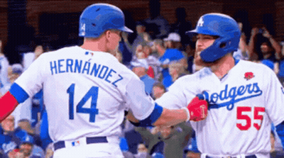 Baseball Player Number 14 Shaking Hands GIF