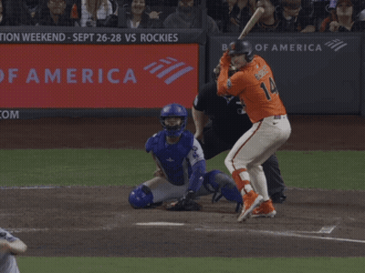 Baseball Player Number 14 GIF