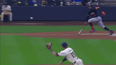 Baseball Player Number 15 Catching Ball GIF