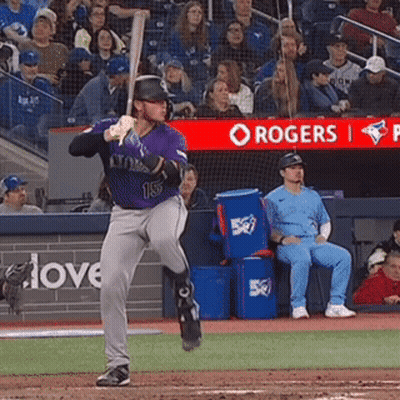 Baseball Player Number 15 Walking GIF