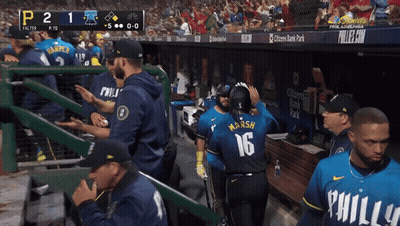 Baseball Player Number 16 GIF