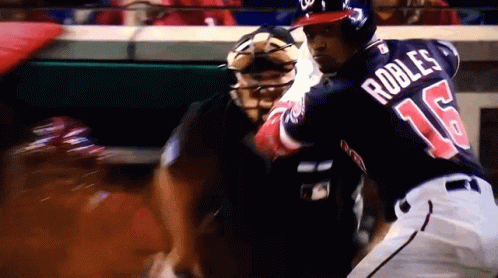 Baseball Player Number 16 GIF