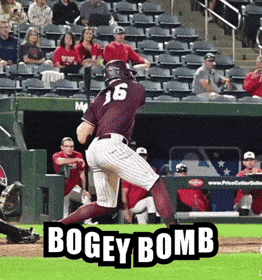 Baseball Player Number 16 About To Swing GIF