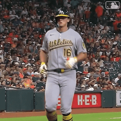 Baseball Player Number 16 Standing GIF