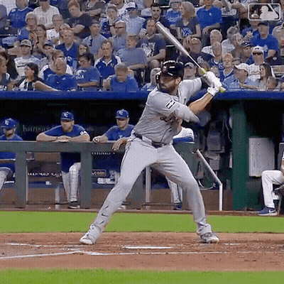 Baseball Player Number 17 Swinging Bat GIF