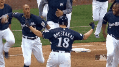 Baseball Player Number 18 GIF