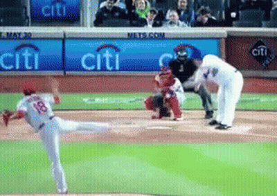 Baseball Player Number 18 Pitching GIF