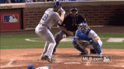 Baseball Player Number 18 Swinging Bat GIF