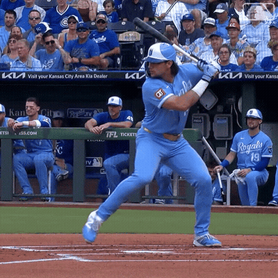 Baseball Player Number 19 Swinging At Ball GIF