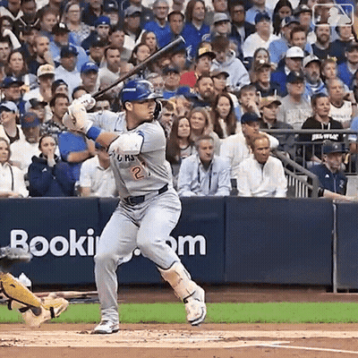 Baseball Player Number 2 Swinging Bat At Ball GIF