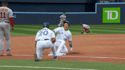Baseball Player Number 20 GIF