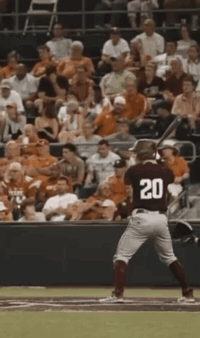 Baseball Player Number 20 Ready To Bat GIF