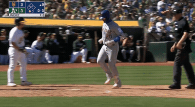 Baseball Player Number 20 Running GIF