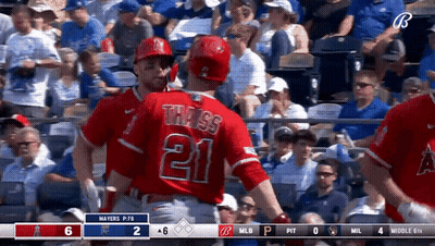 Baseball Player Number 21 GIF