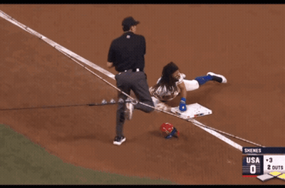 Baseball Player Number 22 Kneeling GIF