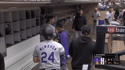 Baseball Player Number 24 In Dugout GIF