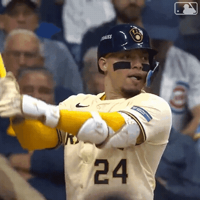 Baseball Player Number 24 Swinging Bat GIF