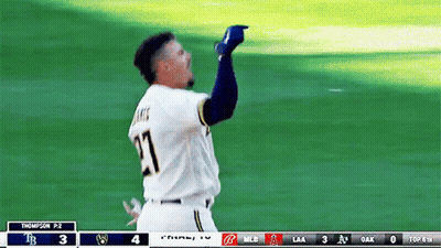 Baseball Player Number 27 GIF