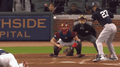 Baseball Player Number 27 GIF