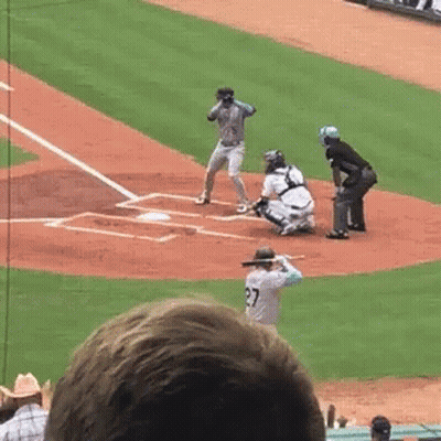 Baseball Player Number 27 At Bat GIF