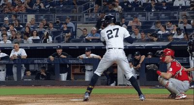 Baseball Player Number 27 GIF
