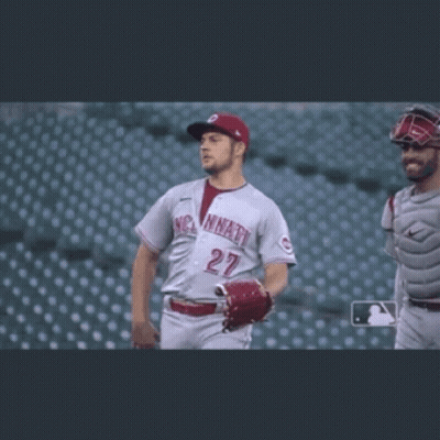 Baseball Player Number 27 Walking On Field GIF