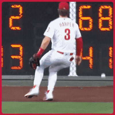 Baseball Player Number 3 Running GIF