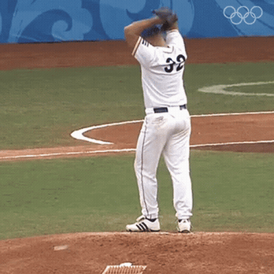 Baseball Player Number 32 On Mound GIF