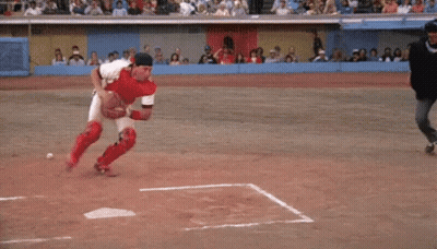 Baseball Player Number 32 Sliding Into Base GIF