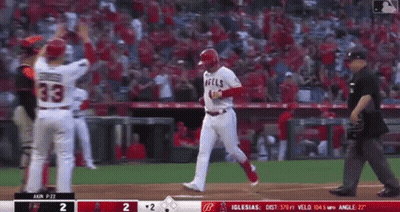 Baseball Player Number 33 Running To Home Plate GIF
