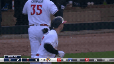 Baseball Player Number 35 GIF