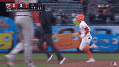 Baseball Player Number 4 GIF