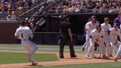 Baseball Player Number 4 GIF