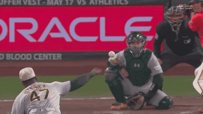 Baseball Player Number 4 GIF