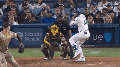 Baseball Player Number 4 Swinging GIF