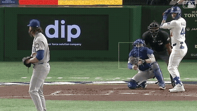 Baseball Player Number 4 GIF