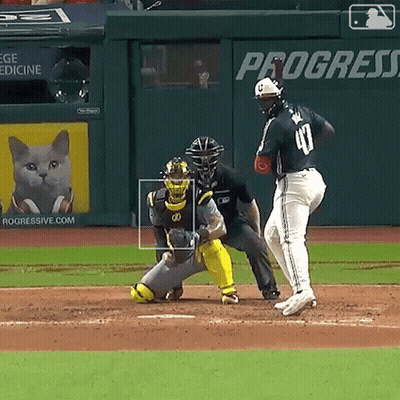 Baseball Player Number 40 On Shirt GIF