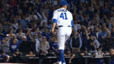 Baseball Player Number 41 GIF