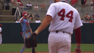 Baseball Player Number 44 GIF