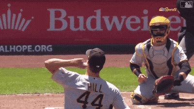 Baseball Player Number 44 GIF