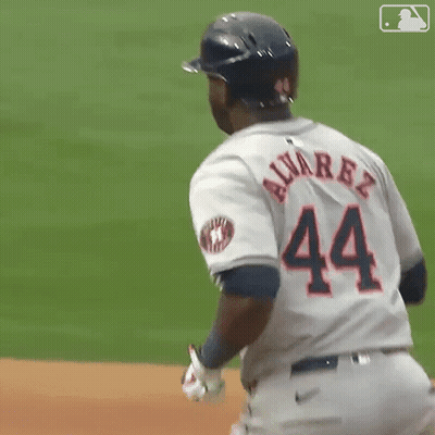 Baseball Player Number 44 Running GIF