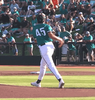 Baseball Player Number 45 GIF