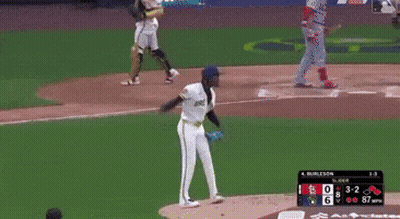 Baseball Player Number 45 GIF