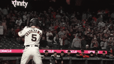 Baseball Player Number 5 GIF