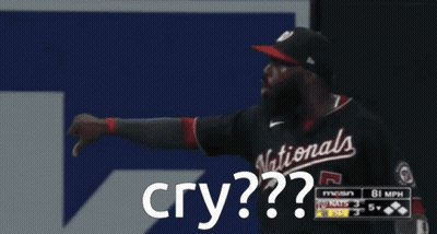Baseball Player Number 5 Covering Face GIF