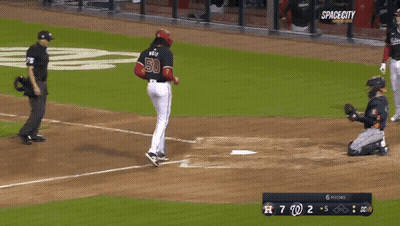 Baseball Player Number 5 GIF