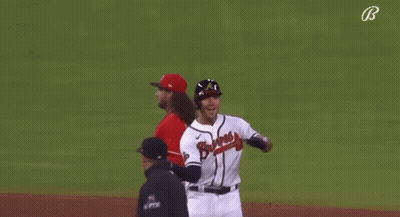 Baseball Player Number 6 Talking To Referee GIF